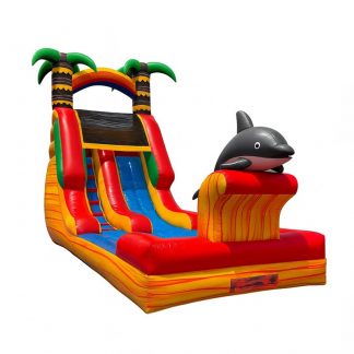 Water Slide 16ft Orange Dolphin